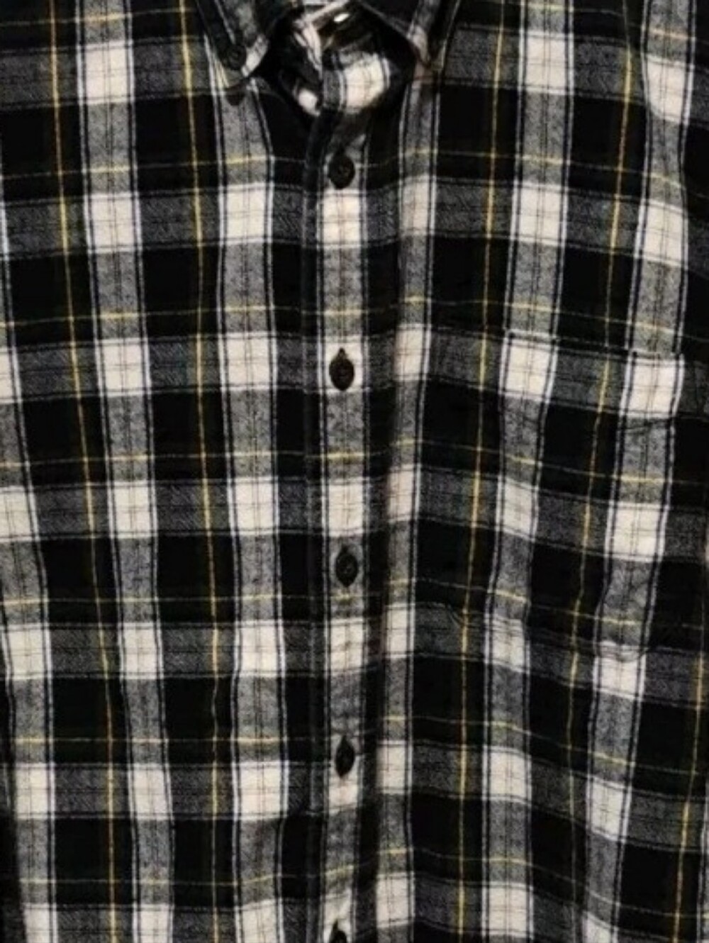 Vintage L.L. Bean Barn Chore Flannel Shirt Large Button Down Collared Cotton